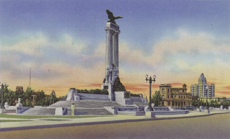 Monumento al Maine, Maine Monument (kolorowe zdjęcie) autorstwa American Photographer