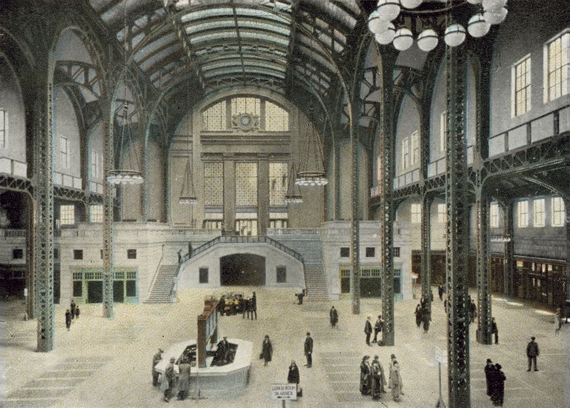 Hala kolejowa, Chicago Union Station (kolorowe zdjęcie) autorstwa American Photographer