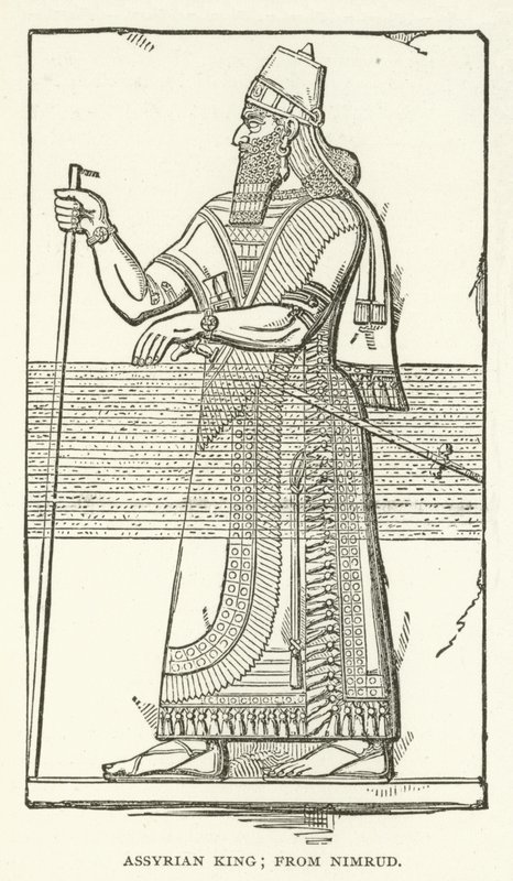 asyryjski król; od Nimrud autorstwa American School