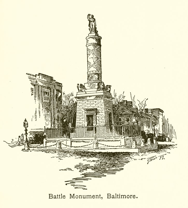 Pomnik bitwy, Baltimore autorstwa American School