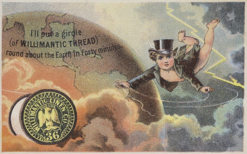 Cherub latający wokół Ziemi autorstwa American School