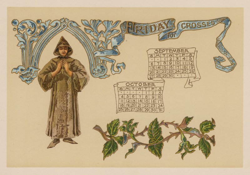 Piątek dla krzyży (chromolitho) autorstwa American School