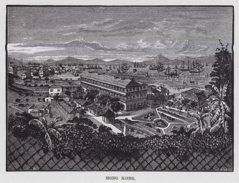 Hongkong (grawerowanie) autorstwa American School