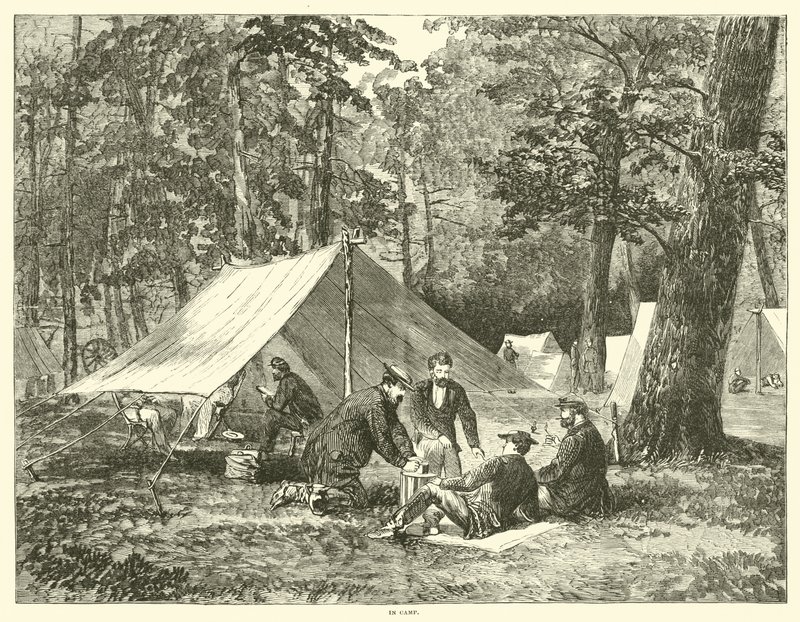 W obozie, lipiec 1863 autorstwa American School