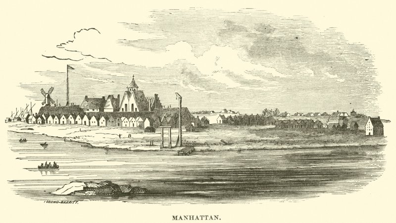 Manhattan (grawerowanie) autorstwa American School