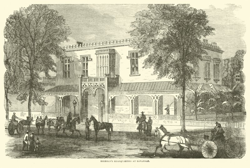 Siedziba Shermana w Savannah, grudzień 1864 r. autorstwa American School