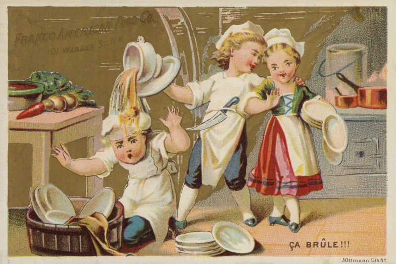 Rozlewając zupę na rękę! autorstwa American School