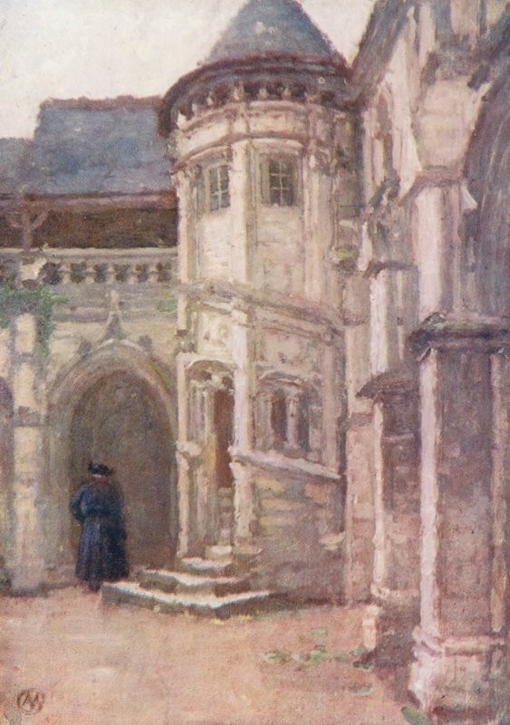 La Psallette, Tours (kolorowa litografia) autorstwa Amy B. Atkinson