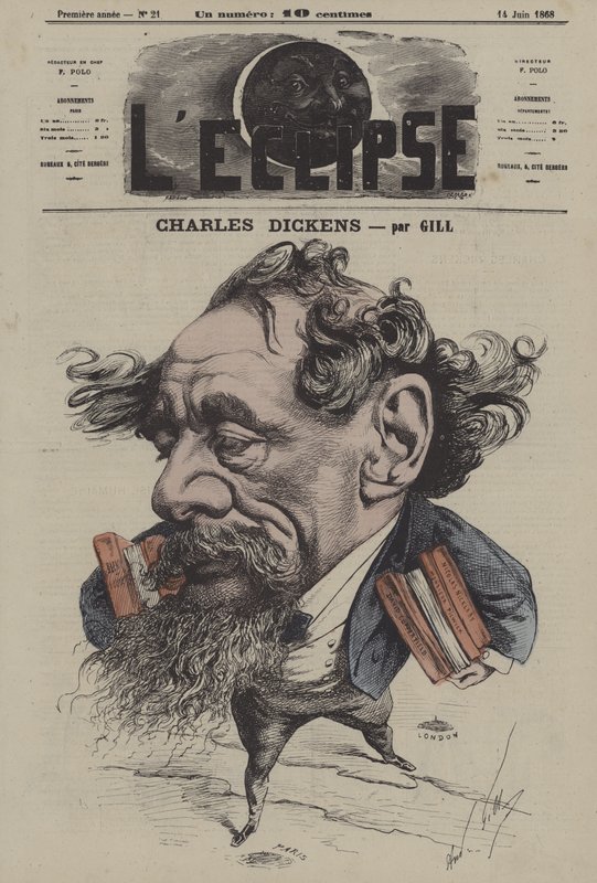Charles Dickens par Gill autorstwa Andre Gill