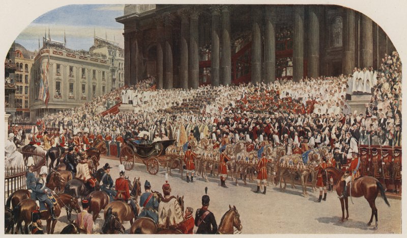 Diamentowy Jubileusz Królowej Wiktorii, Katedra św. Pawła, Londyn, 22 czerwca 1897 r. autorstwa Andrew Carrick Gow