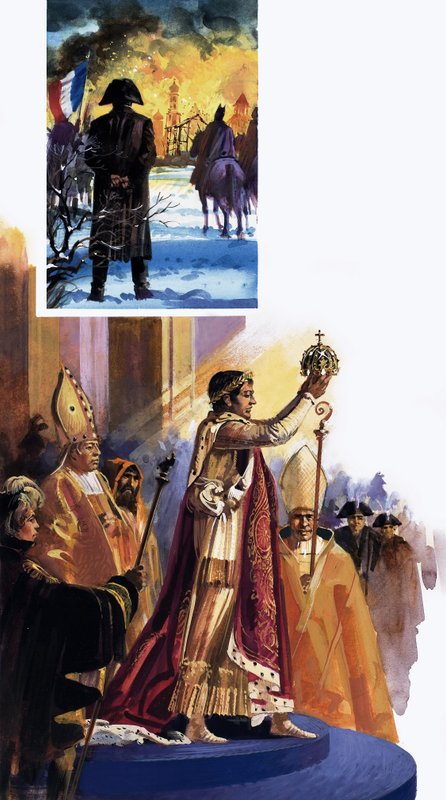 Scena koronacji i Napoleon autorstwa Andrew Howat