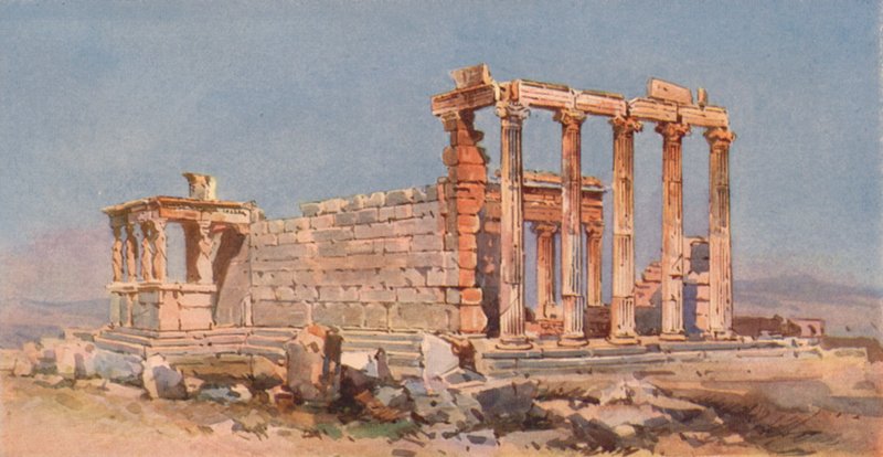 Erechtejon, Ateny (kolor lito) autorstwa Angelos Giallinos