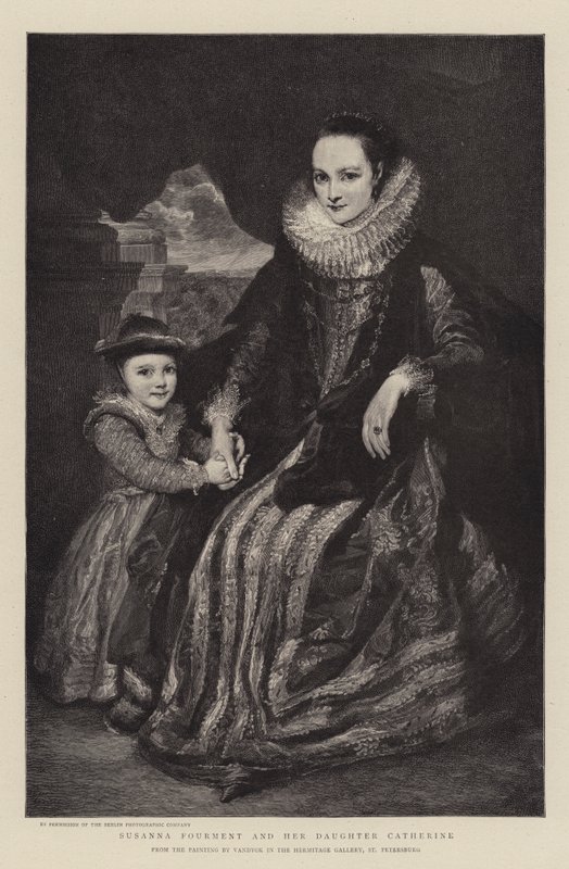 Susanna Fourment i jej córka Katarzyna autorstwa Anthony van Dyck