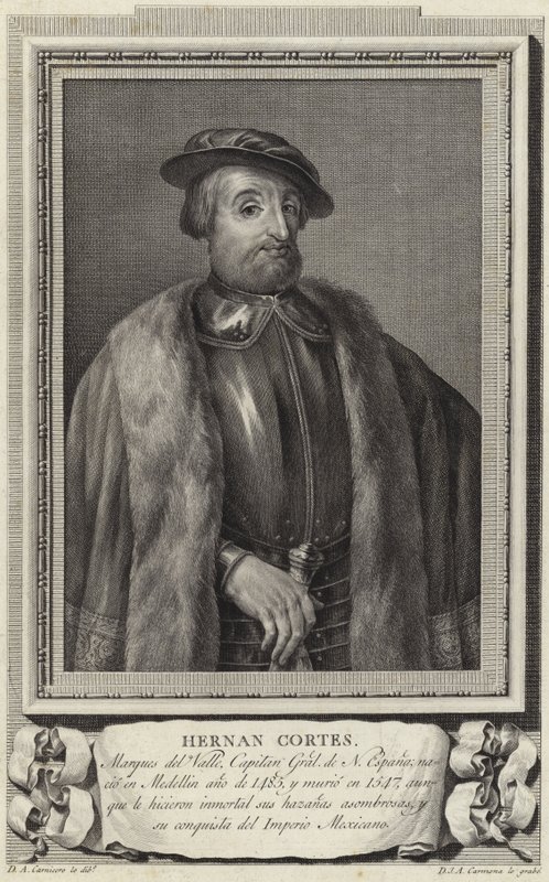 Hernan Cortez autorstwa Antonio Carnicero