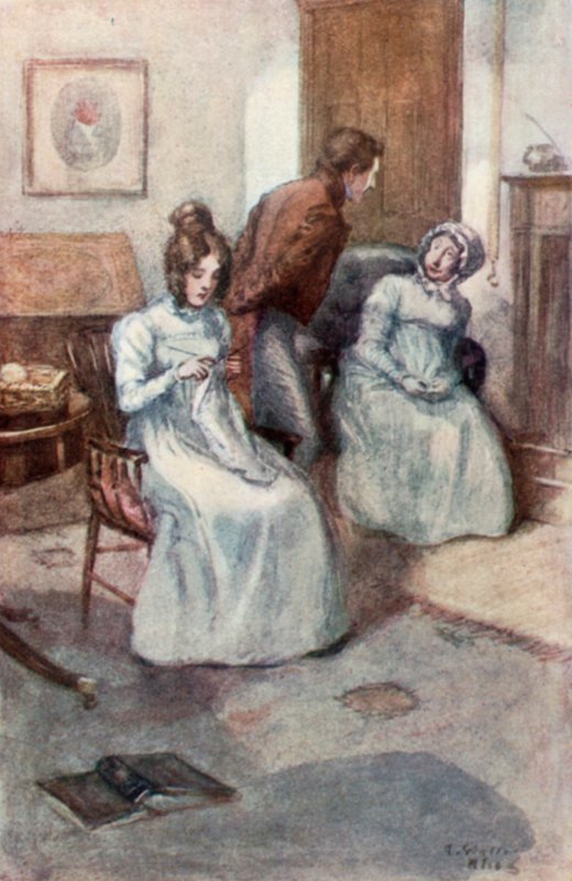 Ilustracja do opactwa Northanger autorstwa Jane Austen autorstwa Arthur Wallis Mills