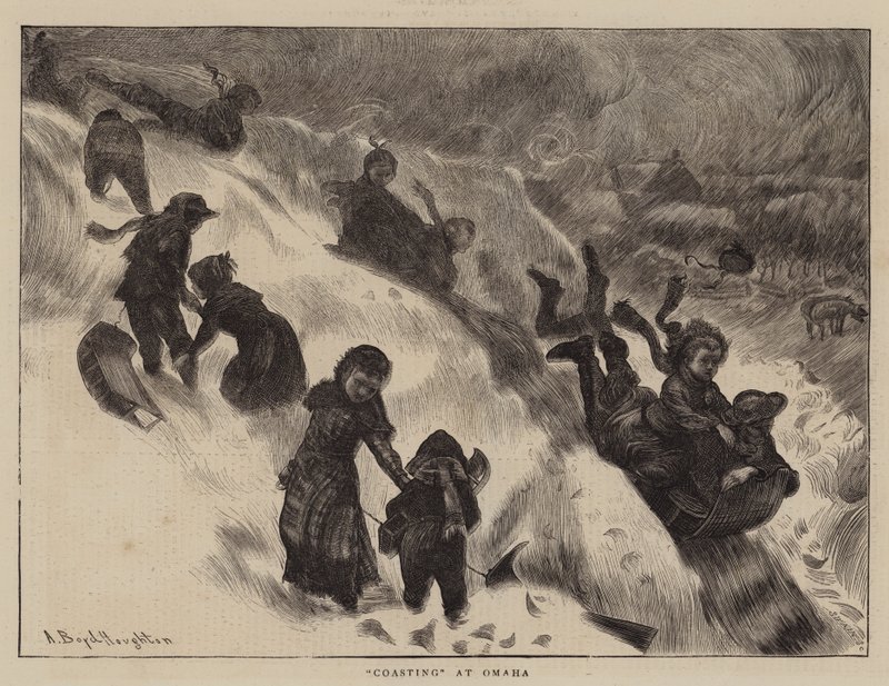 Wybrzeża w Omaha autorstwa Arthur Boyd Houghton