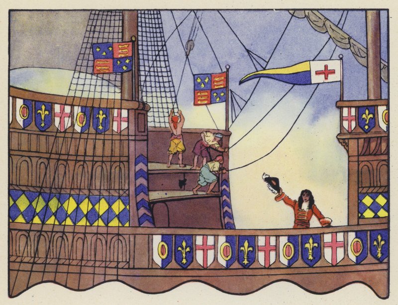 Ilustracja do Podróży Guliwera autorstwa Jonathana Swifta autorstwa Artus Scheiner
