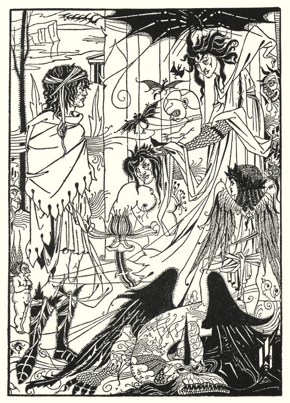 Marzenia (grawerowanie) autorstwa Aubrey (after) Beardsley