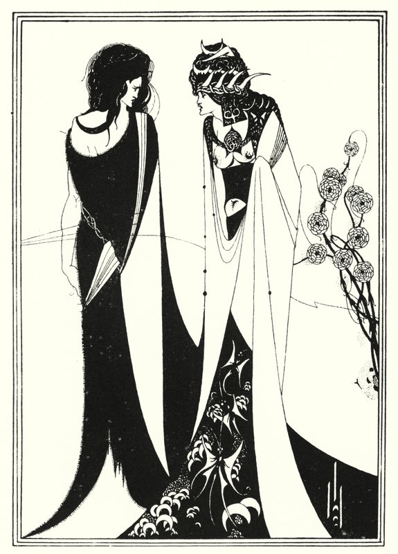 John i Salome (grawerowanie) autorstwa Aubrey (after) Beardsley