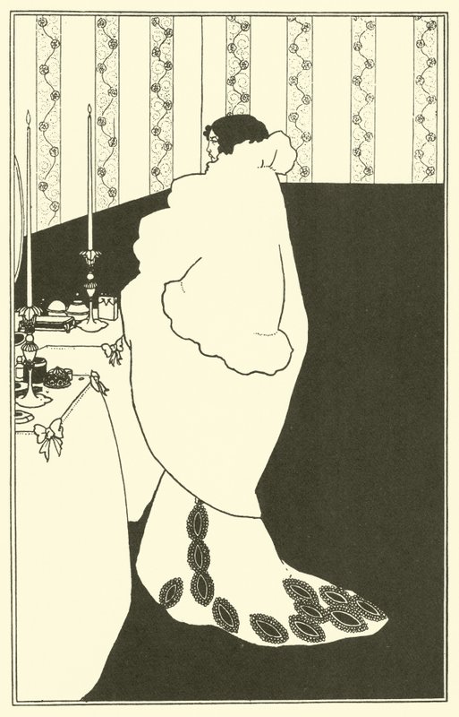 Dama kameliowa (litografia) autorstwa Aubrey (after) Beardsley