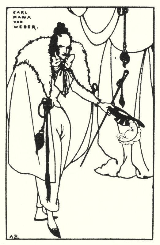 Carl Maria von Weber autorstwa Aubrey Beardsley