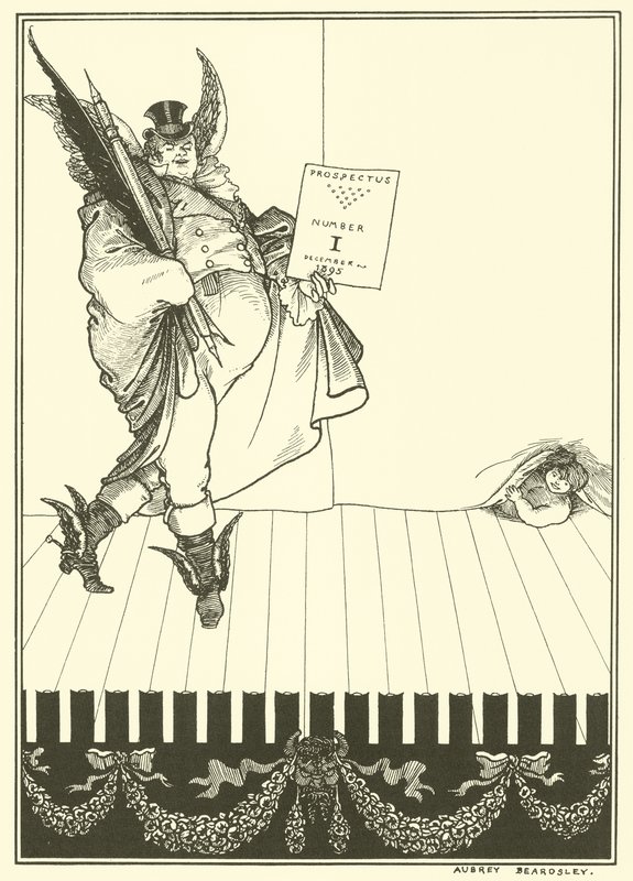 Prospekt projektowy Savoy autorstwa Aubrey Beardsley