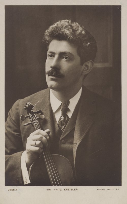 Fritz Kreisler, austriacki skrzypek i kompozytor autorstwa Austrian Photographer