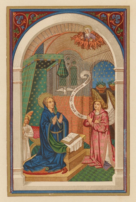 Zwiastowanie B M V (chromolit) autorstwa Austrian School