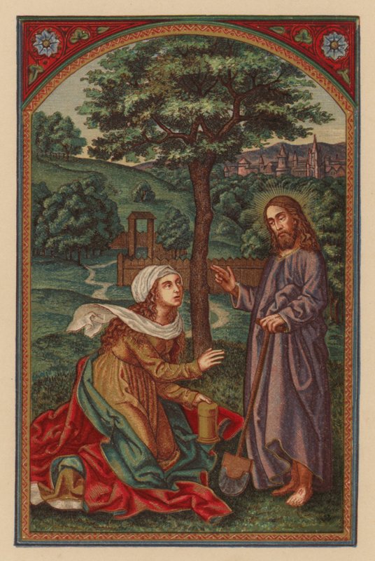 Jezus mówi do niej: Maryjo! (chromolit) autorstwa Austrian School