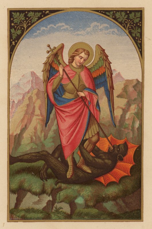 Michał Archanioł (chromolitho) autorstwa Austrian School