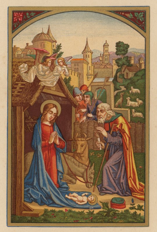 Boże Narodzenie (chromolit) autorstwa Austrian School