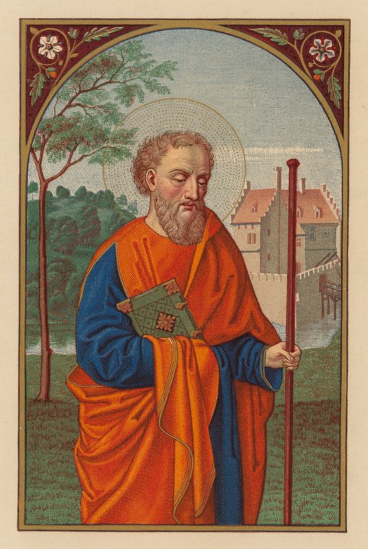 S Barnaba, Apostoł (chromolit) autorstwa Austrian School