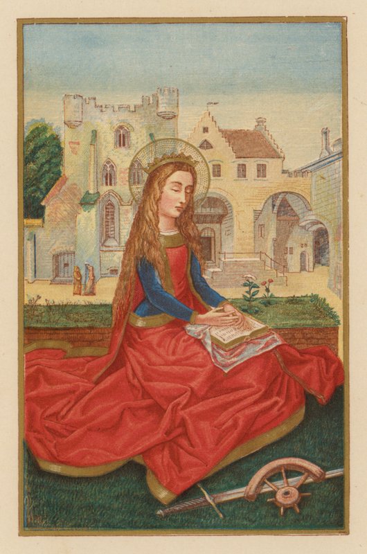 S Catherine Virg w Mart (z Kramolym) autorstwa Austrian School