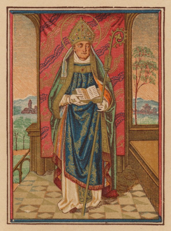 Św. Biskup (chromolit) autorstwa Austrian School