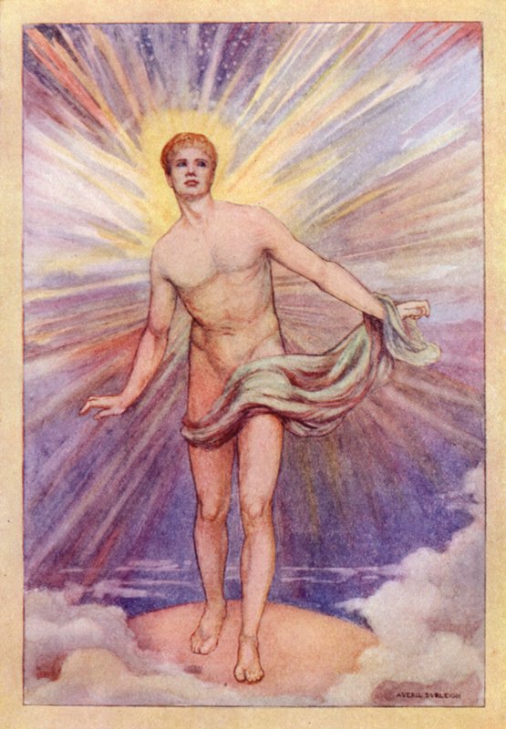 John Keats: Hyperion (kolor lito) autorstwa Averil Mary Burleigh