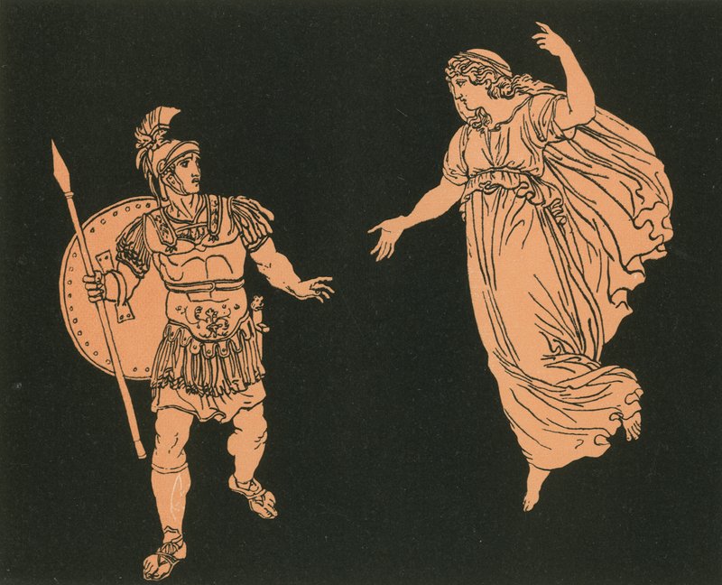 Eneasz i Cień Kreusa autorstwa Bartolomeo Pinelli