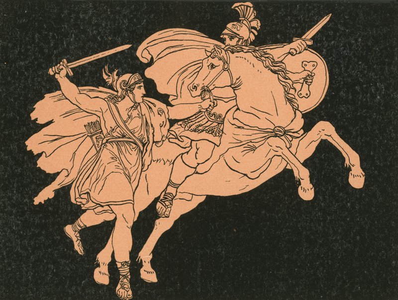 Kamila i syn Aunusa autorstwa Bartolomeo Pinelli