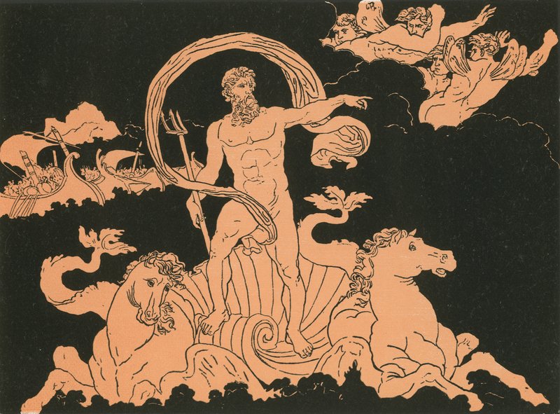 Neptun ucisza fale autorstwa Bartolomeo Pinelli