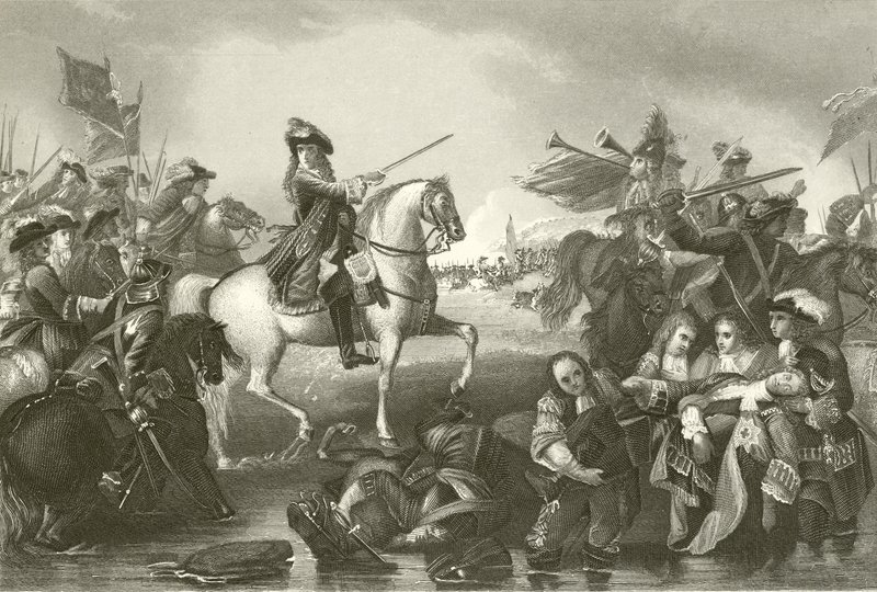 Bitwa pod Boyne autorstwa Benjamin West