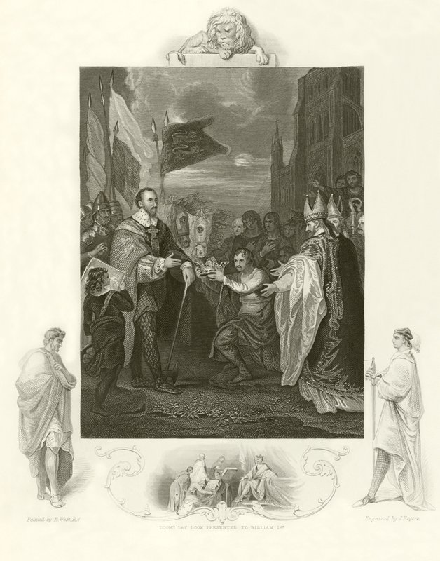 Wilhelm I otrzymujący koronę Anglii autorstwa Benjamin West
