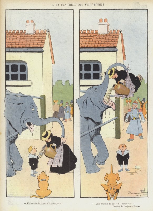Ilustracja do Le Rire autorstwa Benjamin Rabier