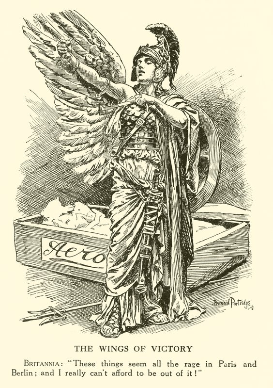 Skrzydła Zwycięstwa (rycina) autorstwa Bernard (after) Partridge