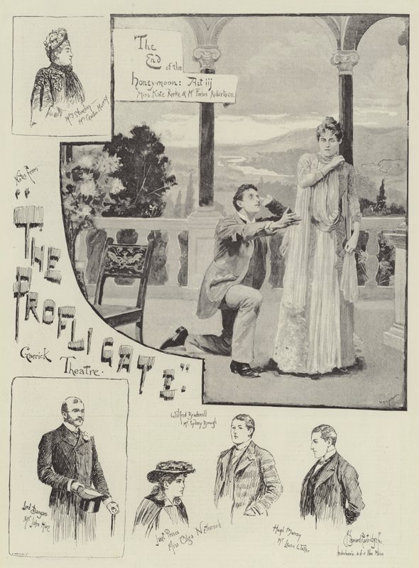 The Profligate, w Garrick Theatre autorstwa Bernard Partridge