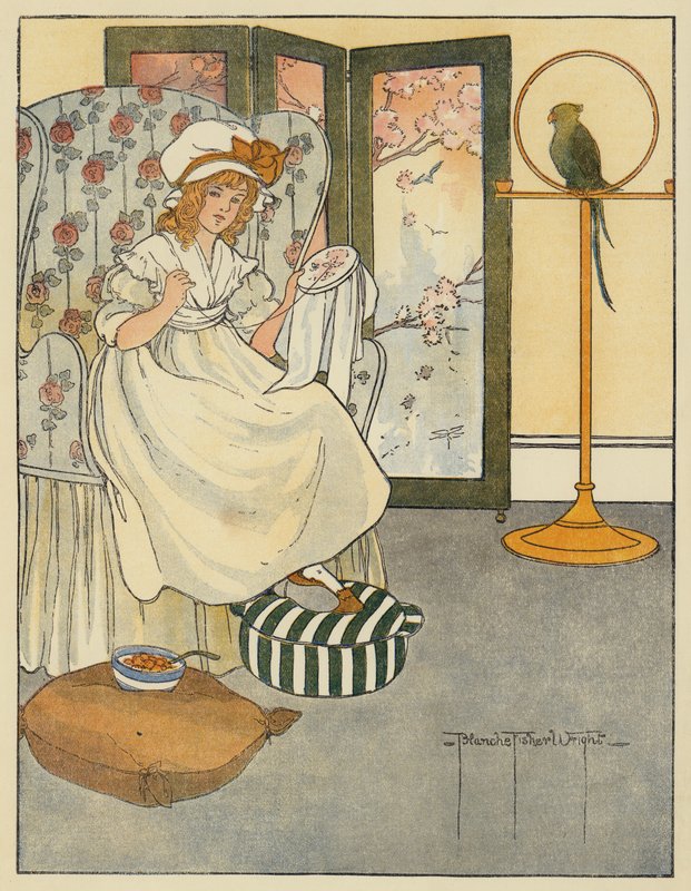کرلي لاک پولي autorstwa Blanche Fisher Wright