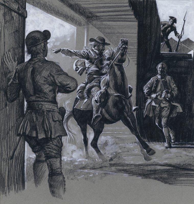 Fort (gwasz na papierze) autorstwa C.L. Doughty