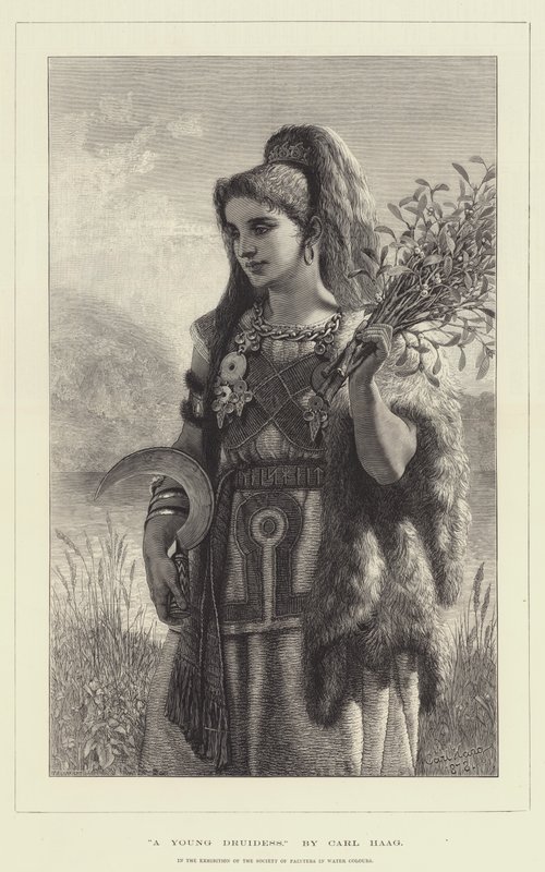 Młoda druidka autorstwa Carl Haag