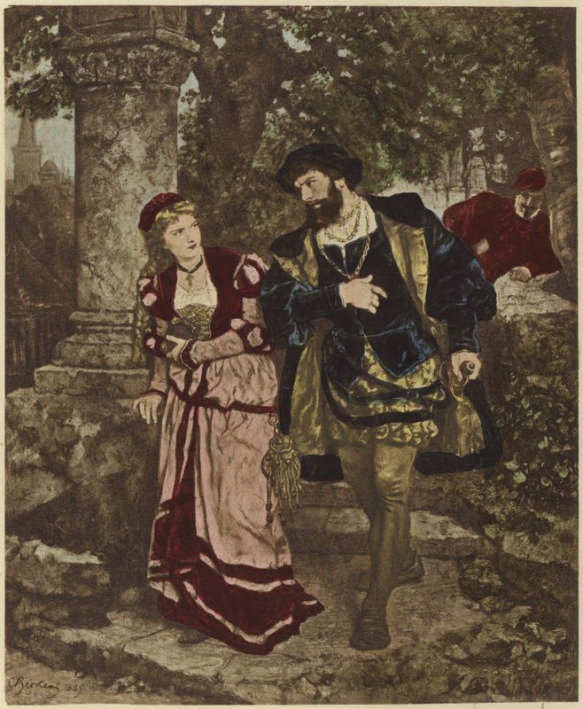 Faust i Małgorzata autorstwa Carl Ludwig Friedrich Becker