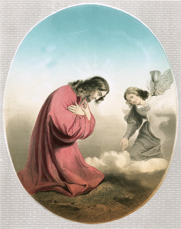 Anioł ukazujący się Chrystusowi autorstwa Carlo Dolci