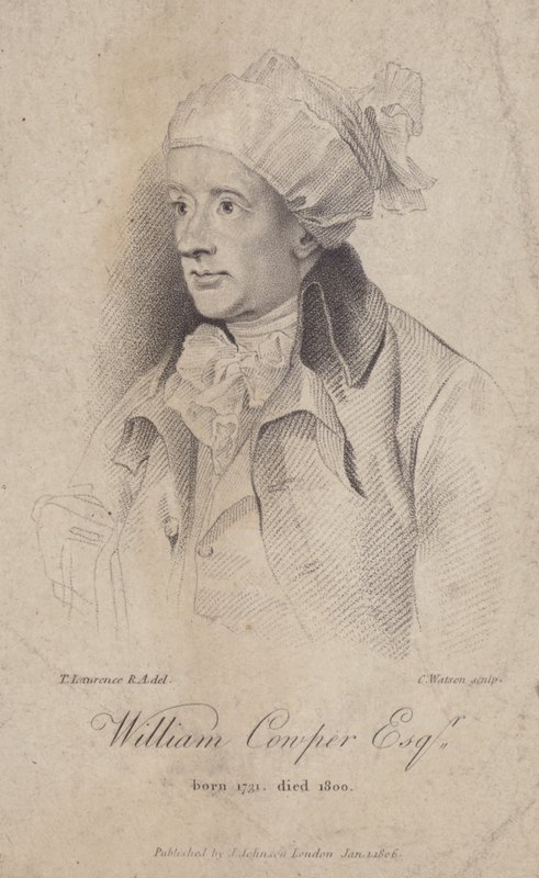 William Cowper, angielski poeta autorstwa Caroline Watson