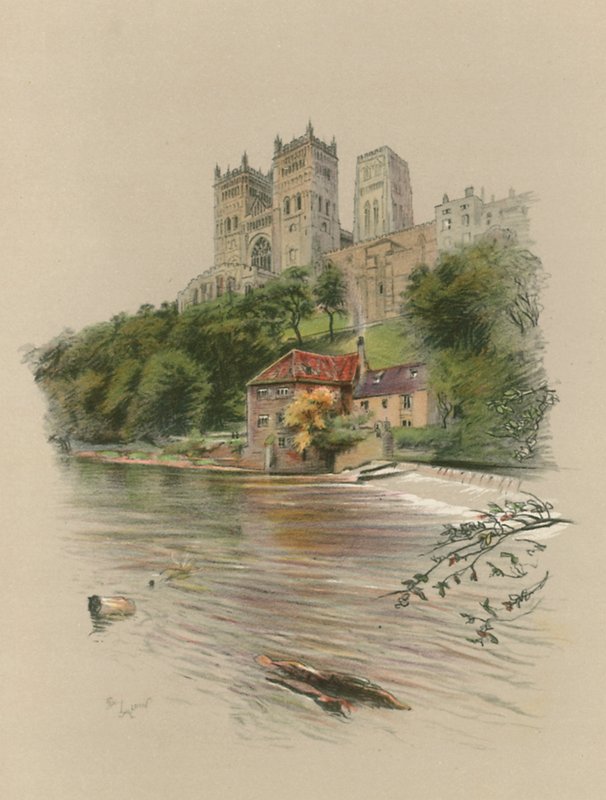 Katedra w Durham autorstwa Cecil Charles Windsor Aldin